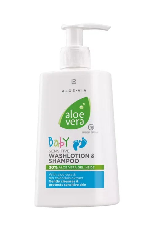 LR Aloe VIA Lotion Lavante Douce & Shampoing pour Bébé à l’Aloe Vera