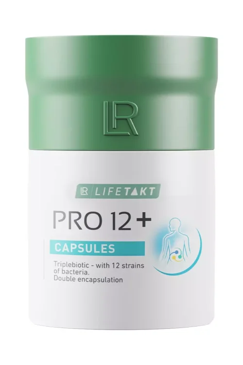 Complément alimentaire LR PRO 12+ en capsules pour le confort digestif et l’équilibre de la flore intestinale