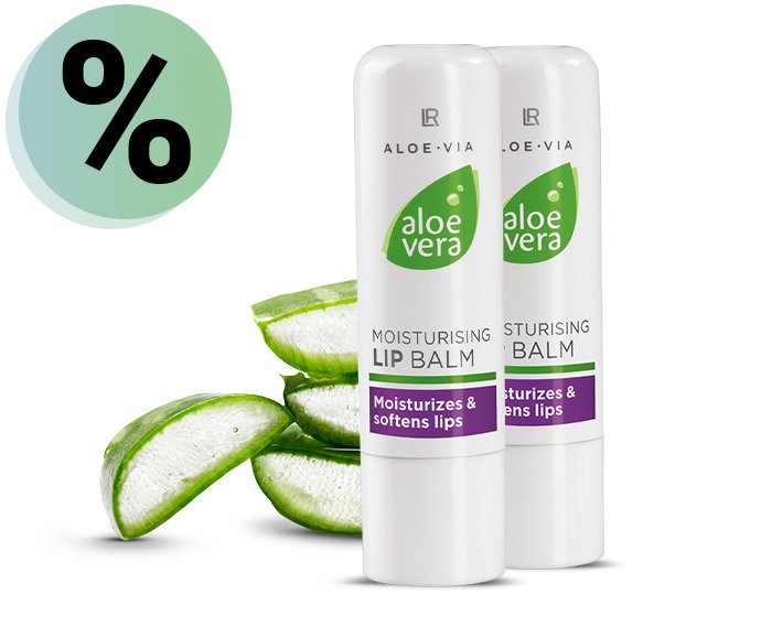 Baume à lèvres Aloe Vera LR hydratant et réparateur en duo