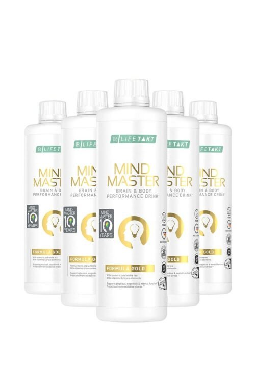 Mind Master Formula Gold LR – Pack de 5 flacons pour performance mentale et énergie