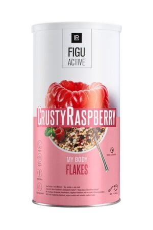 Boîte de flocons minceur Crusty Raspberry LR FIGUACTIVE – vegan, riches en fibres, avec framboises croustillantes