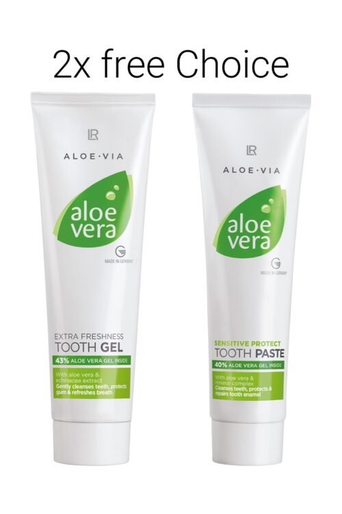 Dentifrice Aloe Vera LR Health & Beauty – Duopack au choix pour dents sensibles et haleine fraîche