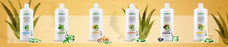 Gels à boire Aloe Vera LR : Miel, Pêche, Immune+, Sivera, Açaï – Vitalité naturelle