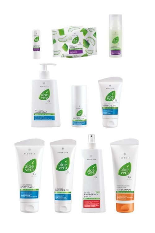 Set de 10 produits Aloe Vera Care Family LR Health & Beauty – soins corps et cheveux pour toute la famille