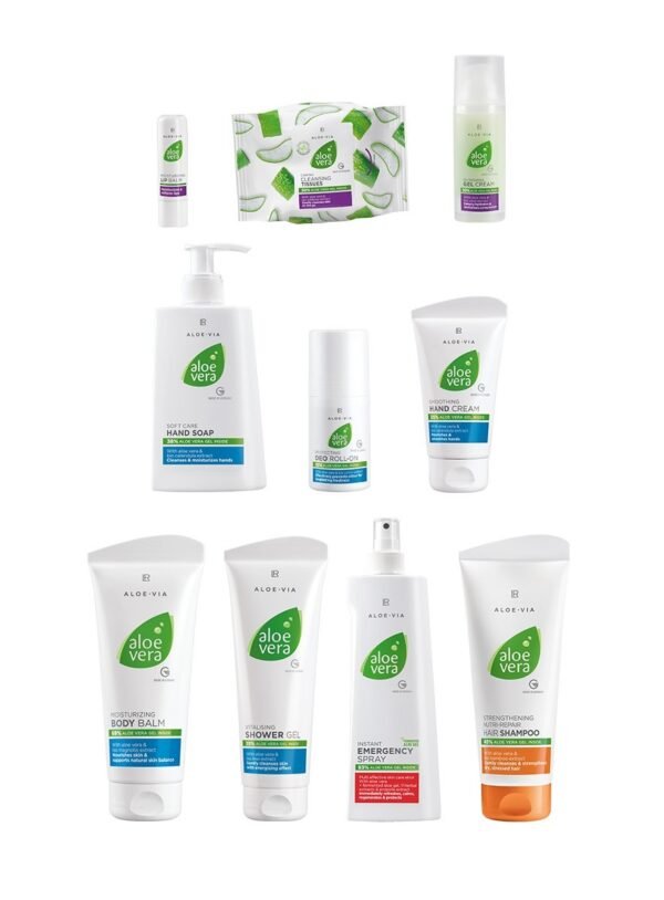 Set de 10 produits Aloe Vera Care Family LR Health & Beauty – soins corps et cheveux pour toute la famille