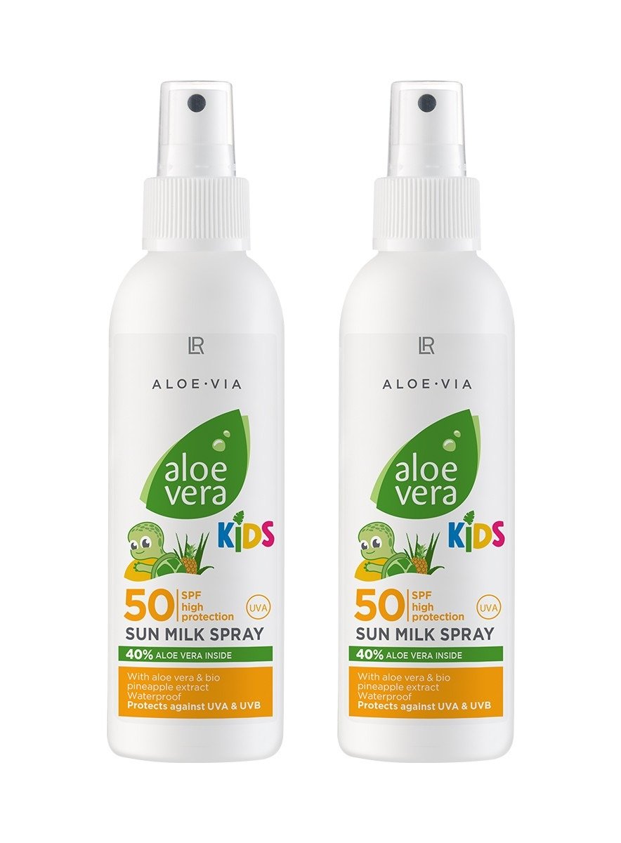 Lait solaire pour enfants SPF 50 LR - Set de 2 flacons - Haute protection UVA/UVB pour peau sensible