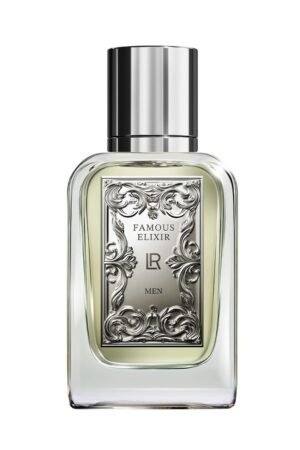 FAMOUS ELIXIR Eau de Parfum pour homme LR Health and Beauty – parfum charismatique au vétiver d’Haïti, gingembre et cuir