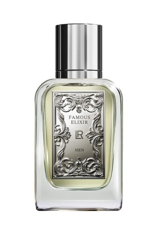 FAMOUS ELIXIR Eau de Parfum pour homme LR Health and Beauty – parfum charismatique au vétiver d’Haïti, gingembre et cuir