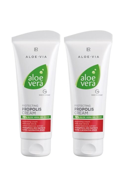 Duo de Crèmes Protectrices Aloe Vera à la Propolis LR – Soin nourrissant à 79 % d’aloe vera et extrait de propolis pour hydrater, apaiser et renforcer la peau.