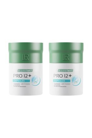 Set de 2 gélules PRO 12+ LR LIFETAKT – complément alimentaire TRIPLEBIOTIC pour l’équilibre intestinal, la digestion et le bien-être global.