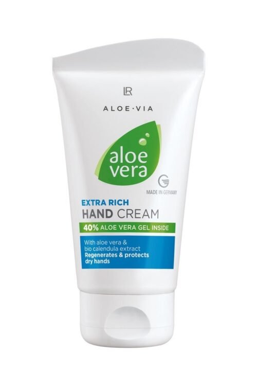 Crème Mains Extra Riche Aloe Vera LR – soin réparateur intensif à 40% d’aloe vera et calendula bio pour mains très sèches