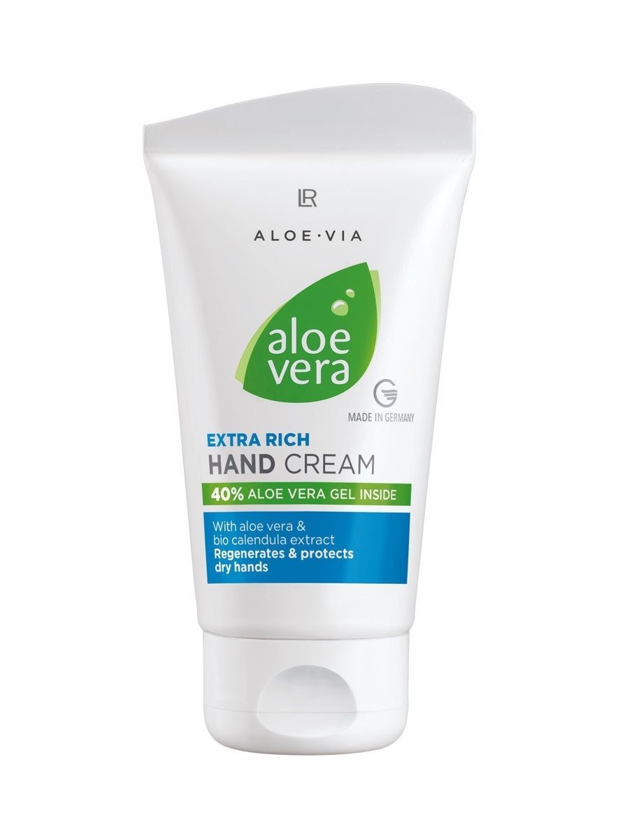 Crème Mains Extra Riche Aloe Vera LR – soin réparateur intensif à 40% d’aloe vera et calendula bio pour mains très sèches