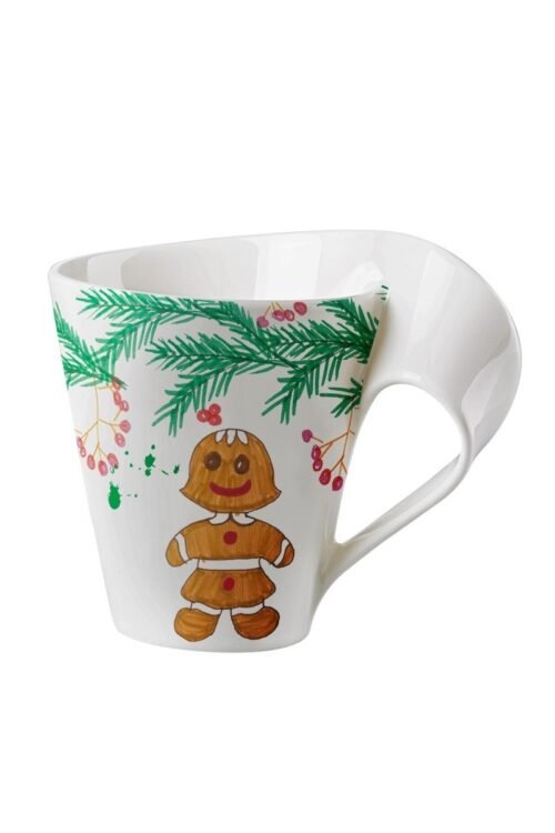 Tasse de Noël LRGKF 2023 en porcelaine New Wave décorée par des enfants – 10 € reversés au LR Global Kids Fund