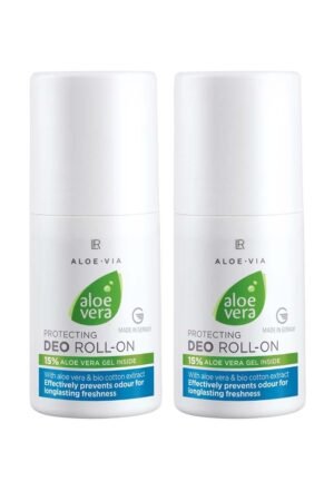 Duo déodorants roll-on LR Aloe Vera pour une protection fraîcheur longue durée, sans alcool