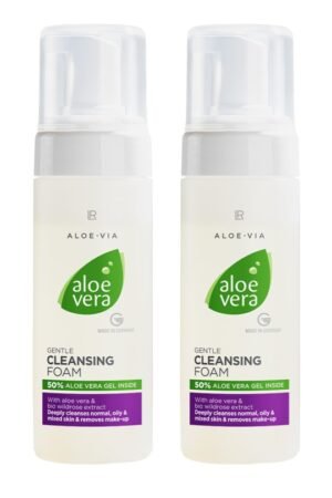 Set de 2x Mousse nettoyante Aloe Vera